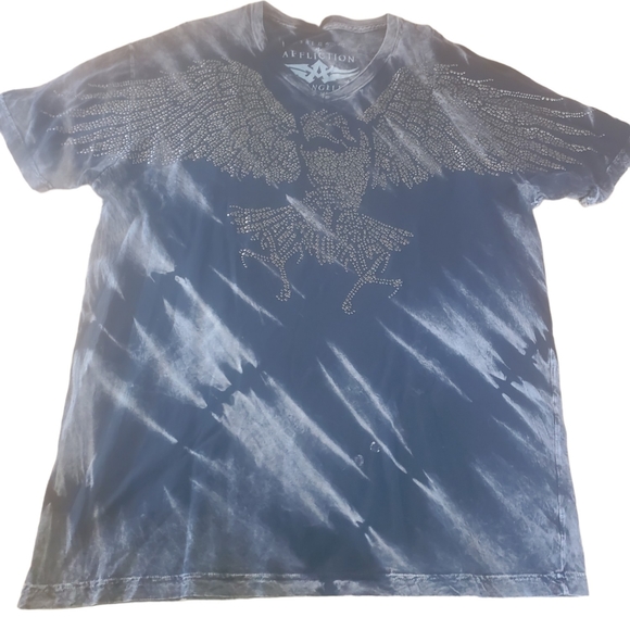 Affliction 100% Cotton Studded T-shirt 2XL, NWT - Picture 1 of 8